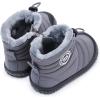 imageBMCiTYBM Toddler Baby Snow Boots Winter Shoes Boys Girls Cold Weather Baby Faux Fur ShoesDark Grey