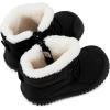 imageBMCiTYBM Toddler Baby Snow Boots Winter Shoes Boys Girls Cold Weather Baby Faux Fur ShoesKblack