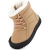 imageBMCiTYBM Toddler Baby Snow Boots Winter Shoes Boys Girls Cold Weather Baby Faux Fur ShoesKbrown