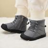 imageBMCiTYBM Toddler Baby Snow Boots Winter Shoes Boys Girls Cold Weather Baby Faux Fur ShoesKgrey