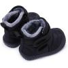 imageBMCiTYBM Toddler Baby Snow Boots Winter Shoes Boys Girls Cold Weather Baby Faux Fur ShoesTwo Strap Black