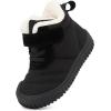 imageBMCiTYBM Toddler Baby Snow Boots Winter Shoes Boys Girls Cold Weather Baby Faux Fur ShoesYblack
