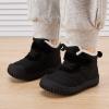 imageBMCiTYBM Toddler Baby Snow Boots Winter Shoes Boys Girls Cold Weather Baby Faux Fur ShoesYblack