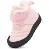 imageBMCiTYBM Toddler Baby Snow Boots Winter Shoes Boys Girls Cold Weather Baby Faux Fur ShoesYpink