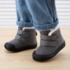 imageBMCiTYBM Toddler Baby Snow Boots Winter Shoes Boys Girls Cold Weather Baby Faux Fur ShoesZip Grey