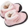 imageBMCiTYBM Toddler Baby Snow Boots Winter Shoes Boys Girls Cold Weather Baby Faux Fur ShoesZip Pink