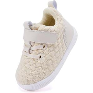 imageBMCiTYBM Baby Boy Girl Shoes Breathable Mesh Walking Shoes Lightweight NonSlip Sneakers Infant First Walkers 6 9 12 18 24 MonthB1beige