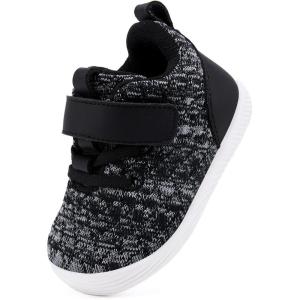 imageBMCiTYBM Baby Boy Girl Shoes Breathable Mesh Walking Shoes Lightweight NonSlip Sneakers Infant First Walkers 6 9 12 18 24 MonthB1black