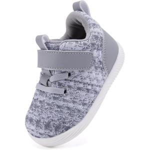 imageBMCiTYBM Baby Boy Girl Shoes Breathable Mesh Walking Shoes Lightweight NonSlip Sneakers Infant First Walkers 6 9 12 18 24 MonthB1grey