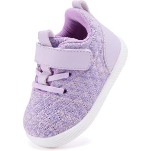 imageBMCiTYBM Baby Boy Girl Shoes Breathable Mesh Walking Shoes Lightweight NonSlip Sneakers Infant First Walkers 6 9 12 18 24 MonthB1purple