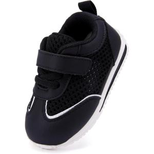 imageBMCiTYBM Baby Boy Girl Shoes Breathable Mesh Walking Shoes Lightweight NonSlip Sneakers Infant First Walkers 6 9 12 18 24 MonthF1black