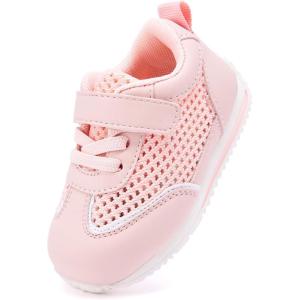imageBMCiTYBM Baby Boy Girl Shoes Breathable Mesh Walking Shoes Lightweight NonSlip Sneakers Infant First Walkers 6 9 12 18 24 MonthF1pink