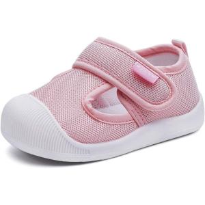 imageBMCiTYBM Baby Sneakers Girls Boys Lightweight Breathable Mesh First Walkers Shoes 624 Months5pink