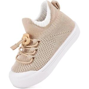 imageBMCiTYBM Baby Sneakers Girls Boys Lightweight Breathable Mesh First Walkers Shoes 624 Months81camel