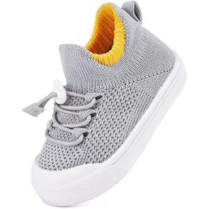 imageBMCiTYBM Baby Sneakers Girls Boys Lightweight Breathable Mesh First Walkers Shoes 624 Months81grey