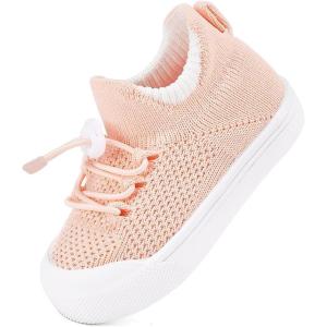 imageBMCiTYBM Baby Sneakers Girls Boys Lightweight Breathable Mesh First Walkers Shoes 624 Months81pink