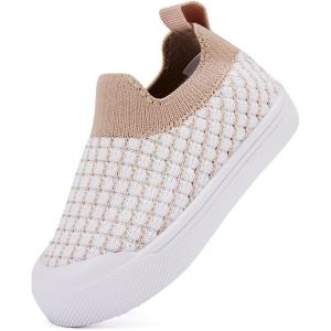 imageBMCiTYBM Baby Sneakers Girls Boys Lightweight Breathable Mesh First Walkers Shoes 624 Months82camel