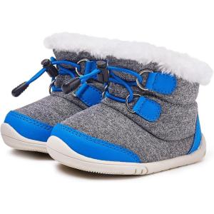imageBMCiTYBM Toddler Baby Snow Boots Winter Shoes Boys Girls Cold Weather Baby Faux Fur Shoes1blue