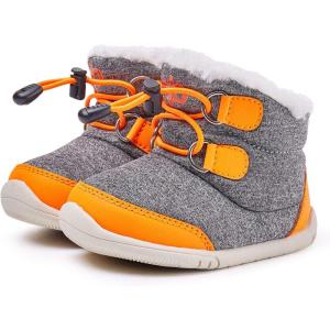 imageBMCiTYBM Toddler Baby Snow Boots Winter Shoes Boys Girls Cold Weather Baby Faux Fur Shoes1orange
