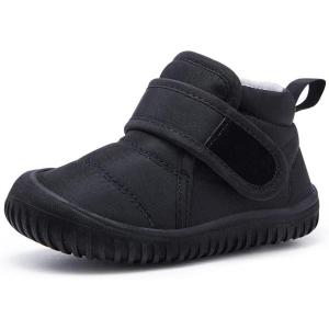 imageBMCiTYBM Toddler Baby Snow Boots Winter Shoes Boys Girls Cold Weather Baby Faux Fur Shoes2black