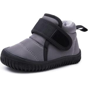 imageBMCiTYBM Toddler Baby Snow Boots Winter Shoes Boys Girls Cold Weather Baby Faux Fur Shoes2grey