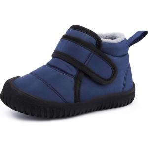 imageBMCiTYBM Toddler Baby Snow Boots Winter Shoes Boys Girls Cold Weather Baby Faux Fur Shoes2navy