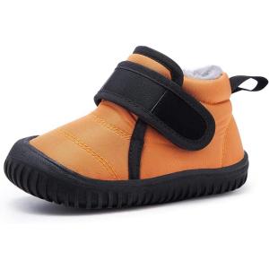 imageBMCiTYBM Toddler Baby Snow Boots Winter Shoes Boys Girls Cold Weather Baby Faux Fur Shoes2orange