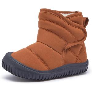 imageBMCiTYBM Toddler Baby Snow Boots Winter Shoes Boys Girls Cold Weather Baby Faux Fur Shoes81brown