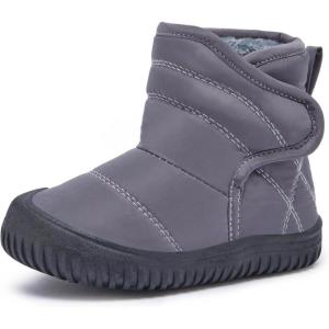 imageBMCiTYBM Toddler Baby Snow Boots Winter Shoes Boys Girls Cold Weather Baby Faux Fur Shoes81grey
