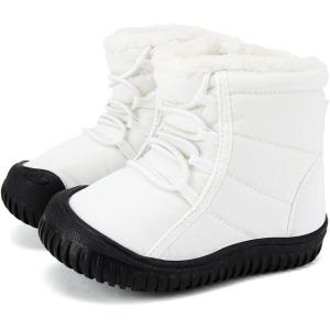 imageBMCiTYBM Toddler Baby Snow Boots Winter Shoes Boys Girls Cold Weather Baby Faux Fur ShoesKwhite