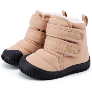 imageBMCiTYBM Toddler Baby Snow Boots Winter Shoes Boys Girls Cold Weather Baby Faux Fur ShoesTwo Strap Camel