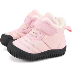 imageBMCiTYBM Toddler Baby Snow Boots Winter Shoes Boys Girls Cold Weather Baby Faux Fur ShoesYpink
