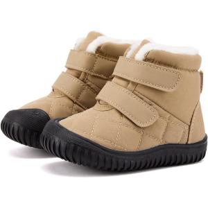 imageBMCiTYBM Toddler Baby Snow Boots Winter Shoes Boys Girls Cold Weather Baby Faux Fur ShoesZip Brown