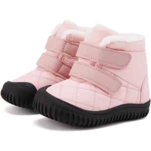 imageBMCiTYBM Toddler Baby Snow Boots Winter Shoes Boys Girls Cold Weather Baby Faux Fur ShoesZip Pink