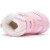 imageBMCiTYBM Baby Boy Girl Snow Boots Waterproof Winter Warm Booties Nonslip Lightweight Outdoor Shoes for First Walkers 6 9 12 18 24 MonthsInfantToddlerCpink