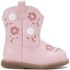 imageBMCiTYBM Baby Cowboy Cowgirl Boots Infant Western Boots Toddler Boys Girls Round Toe Riding Mid Calf Boots All Seasons for 6 9 12 18 24 MonthsA1pink