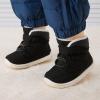 imageBMCiTYBM Baby Girls Boys Boots High Top First Walking ShoesDark Black