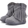 imageBMCiTYBM Baby Snow Boots Boys Girls Winter Warm Shoes Lightweight Outdoor Shoes for Infant Toddler 6 9 12 18 24 MonthsHgrey