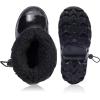 imageBMCiTYBM Kids Snow Boots Boys Girls Toddler Winter Waterproof Shoes Cold Weather Outdoor Lightweight ToddlerLittle KidsBig KidsBlack06