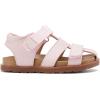 imageBMCiTYBM Toddler Boys Girls Sandals Open Toe Arch Support Slides Adjustable Straps Cork Footbed Slippers for Indoor OutdoorBpink