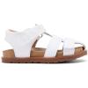 imageBMCiTYBM Toddler Boys Girls Sandals Open Toe Arch Support Slides Adjustable Straps Cork Footbed Slippers for Indoor OutdoorBwhite