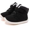 imageBMCiTYBM Baby Girls Boys Boots High Top First Walking ShoesDark Black