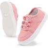 imageToddler Boys Girls Walking Shoes High Top Tennis Canvas SneakersInfantToddlerXpink
