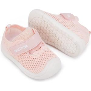 imageBMCiTYBM Baby Boy Girl Shoes Breathable Mesh Walking Shoes Lightweight NonSlip Sneakers Infant First Walkers 6 9 12 18 24 MonthApink2
