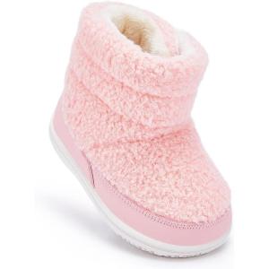 imageBMCiTYBM Baby Snow Boots Boys Girls Winter Warm Shoes Lightweight Outdoor Shoes for Infant Toddler 6 9 12 18 24 MonthsEpink