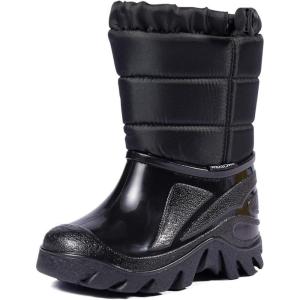 imageBMCiTYBM Kids Snow Boots Boys Girls Toddler Winter Waterproof Shoes Cold Weather Outdoor Lightweight ToddlerLittle KidsBig KidsBlack06