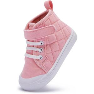 imageBMCiTYBM Toddler Baby Canvas Shoes Boys Girls Walking Sneakers1pinkfour Season
