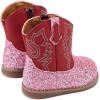 imageBMCiTYBM Baby Cowboy Cowgirl Boots Infant Western Shoes Boys Girls Round Toe Boots All Seasons 624 MonthsGlitterrose