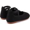 imageBMCiTYBM Toddler Girls Dress Walking Shoes Knitting Mary Jane Flats Ballet Party2black