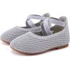 imageBMCiTYBM Toddler Girls Dress Walking Shoes Knitting Mary Jane Flats Ballet Party2grey